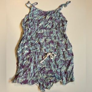 Blue and Purple Tie Dye Romper from Target